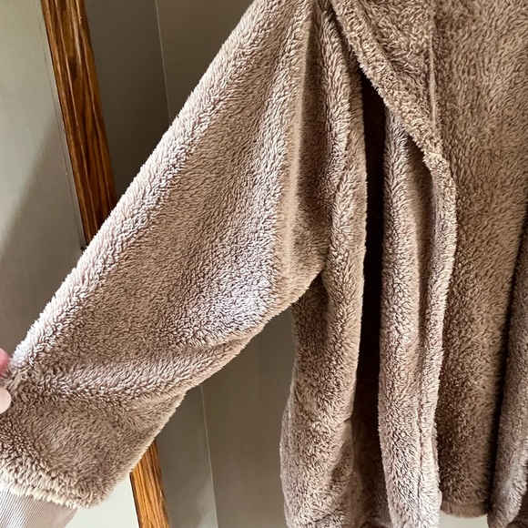 Denim & Co Hooded Sherpa Lounger Size Large - Picture 4 of 8